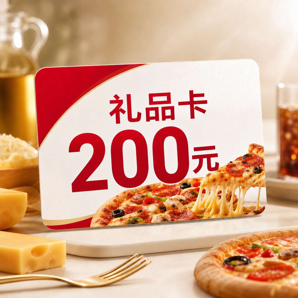 【自动充值】必胜客礼品卡200元